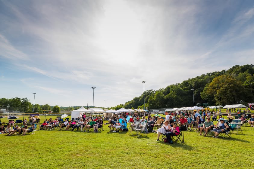 A large PaoliFest audience gathered for a live performance