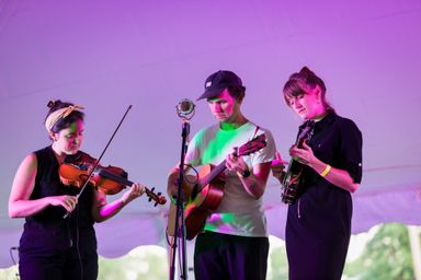 A band performing for the PaoliFest audience