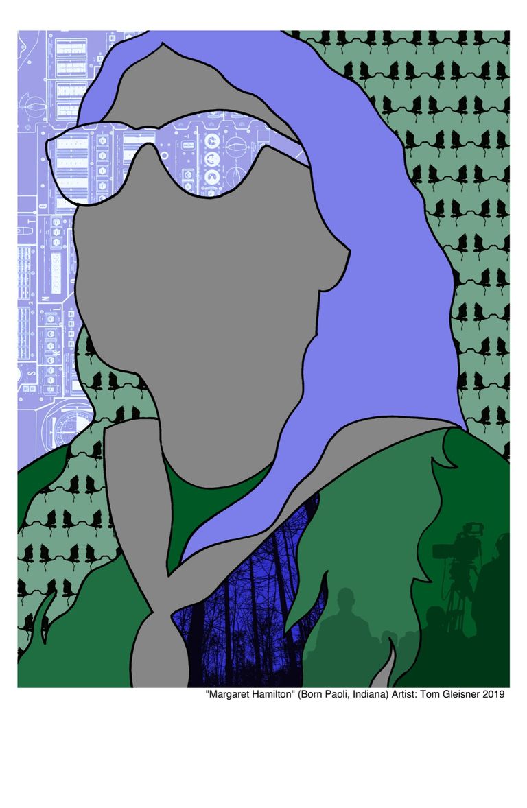 Margaret Hamilton mural artwork by Tom Gleisner