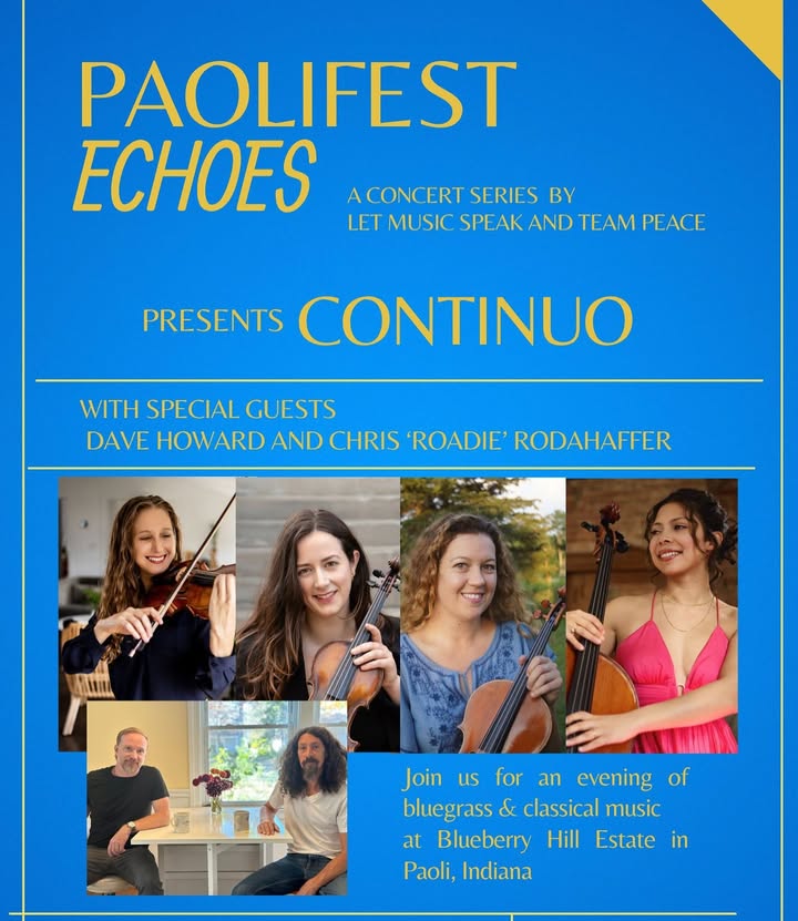 PaoliFest: Echoes presents Continuo event poster