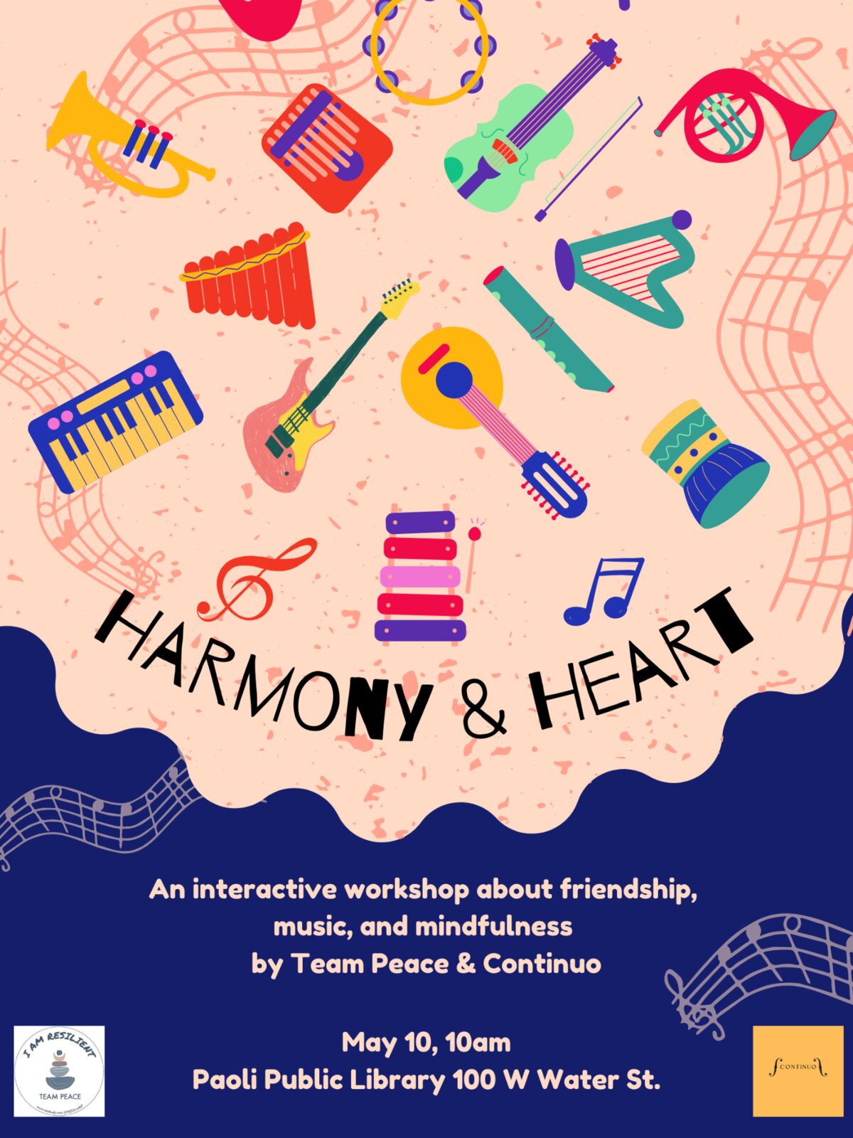 Harmony and Heart interactive workshop poster